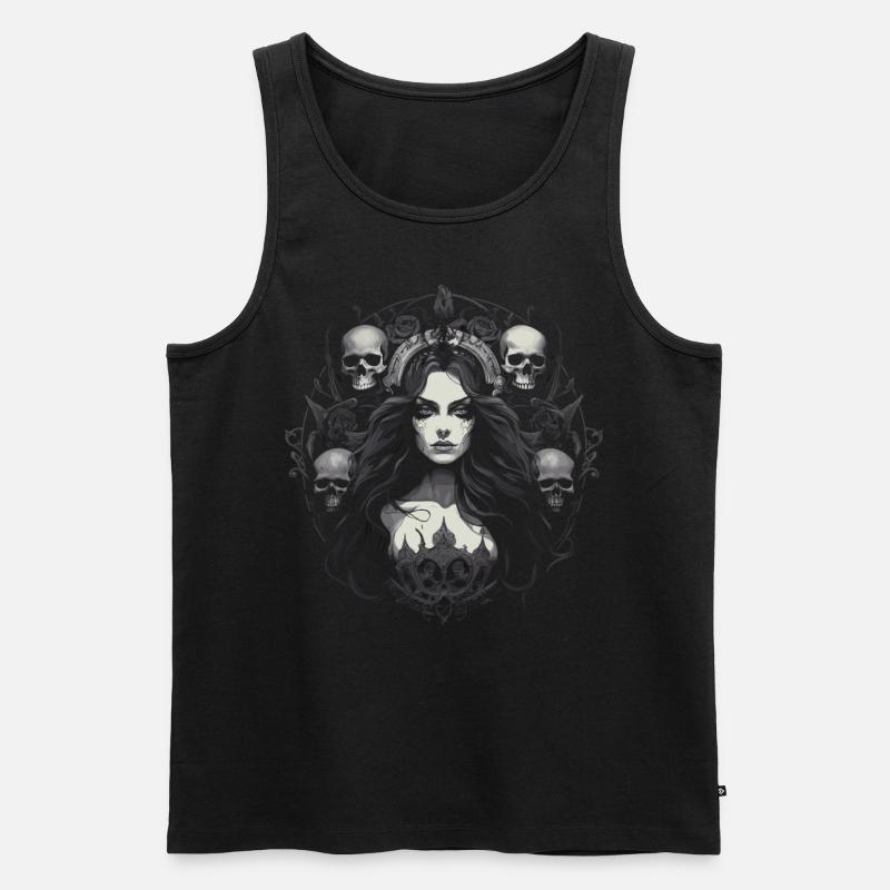 Gothic Ästhetik Goth - Männer Premium Bio Tank Top - Schwarz