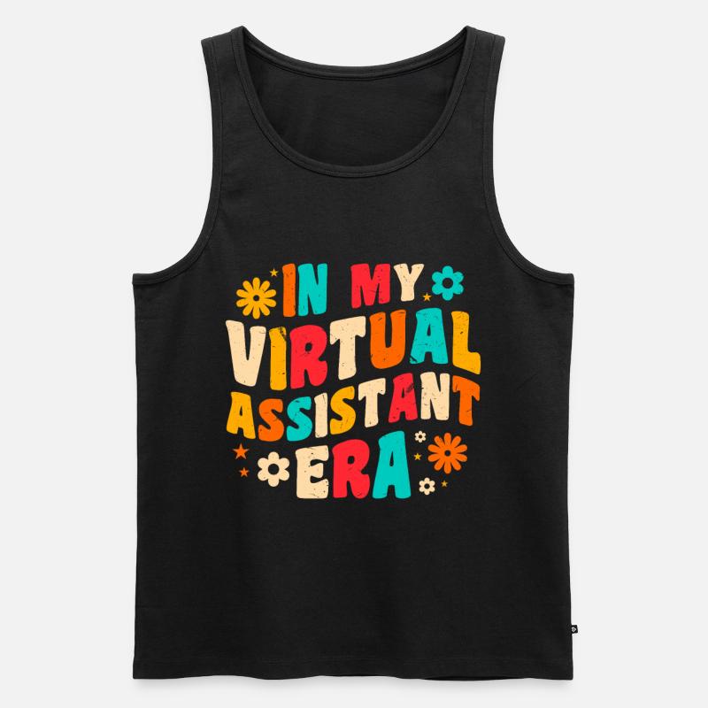 Freelancer Profession Self-employed Virtual - Men's Premium Organic Tank Top - black