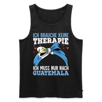Guatemala - Männer Premium Bio Tank Top - Schwarz - Vorne - Michal (187cm)