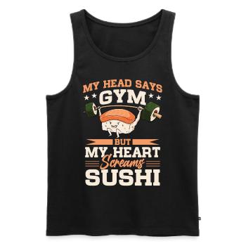 Japanische - Männer Premium Bio Tank Top - Schwarz - Vorne - Michal (187cm)