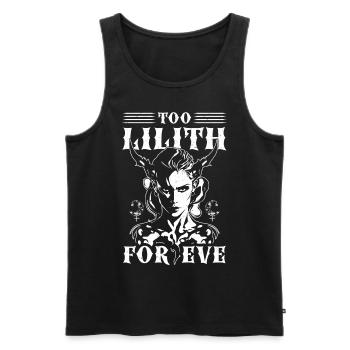 Lilith, Demon, Gothic, Mythology, Folklore, - Men's Premium Organic Tank Top - black - Front - AI Model Male 178 light (178cm)