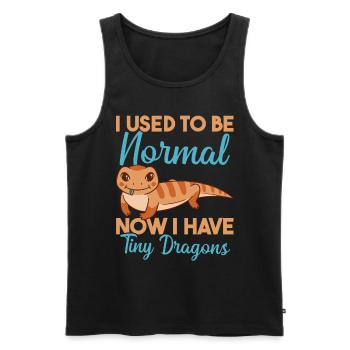 Lizard Collector Reptile Lover - Men's Premium Organic Tank Top - black - Front - AI Model Male 178 light (178cm)