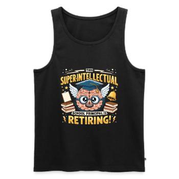 Education, Retiree, Educator, Retired Teacher - Men's Premium Organic Tank Top - black - Front - Michal (187cm)