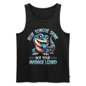 Lizard Collector Reptile Lover - Men's Premium Organic Tank Top - black - Front - AI Model Male 178 light (178cm)