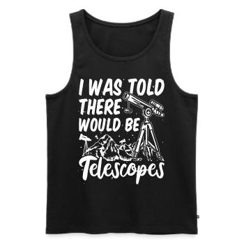 Astronom Star Gaze Nacht Himmel Enthusiast - Männer Premium Bio Tank Top - Schwarz - Vorne - Michal (187cm)