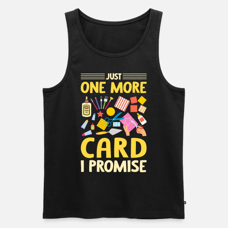 Papierbasteln Cardmaker Handmade Crafter Karte - Männer Premium Bio Tank Top - Schwarz
