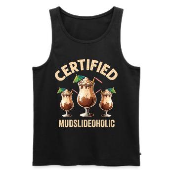 Mudslide Cocktail - Männer Premium Bio Tank Top - Schwarz - Vorne - AI Model Male 178 light (178cm)