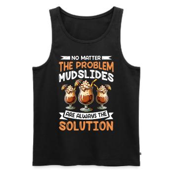 Mudslide Cocktail - Männer Premium Bio Tank Top - Schwarz - Vorne - AI Model Male 178 light (178cm)
