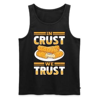 Mozzarella Sticks Käse - Männer Premium Bio Tank Top - Schwarz - Vorne - AI Model Male 178 light (178cm)