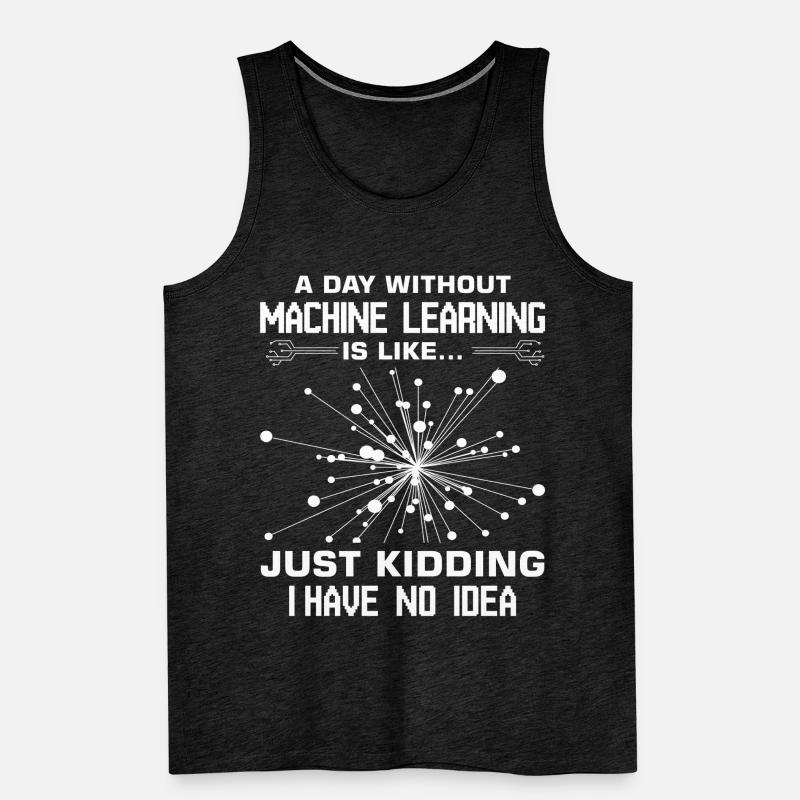 Machine Learning Algorithms AI Data Analyst Men's Premium Organic Tank Top