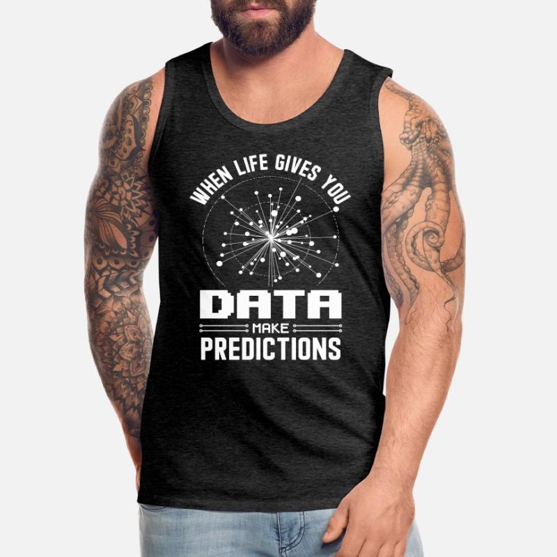 Machine Learning Algorithmen KI Datenanalyst Männer Premium Bio Tank Top