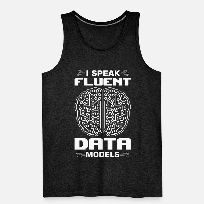 Machine Learning Algorithmen KI Datenanalyst Männer Premium Bio Tank Top