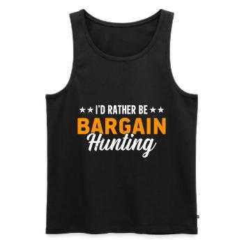 Garage Sale - Men's Premium Organic Tank Top - black - Front - AI Model Male 178 light (178cm)
