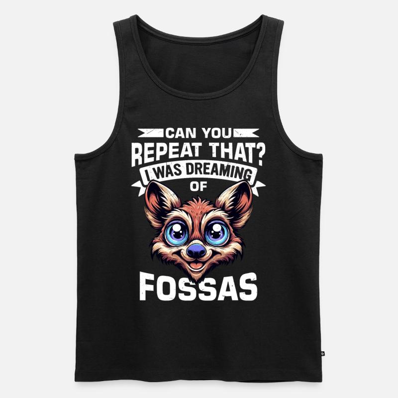 Fossa Tier - Männer Premium Bio Tank Top - Schwarz