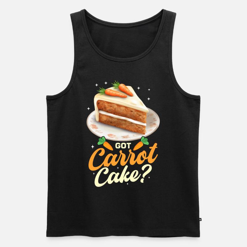 Witziger Karottenkuchen Spruch - Männer Premium Bio Tank Top - Schwarz