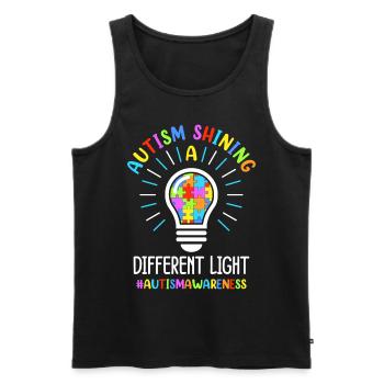 Autism Autistic Autistic - Men's Premium Organic Tank Top - black - Front - AI Model Male 178 light (178cm)