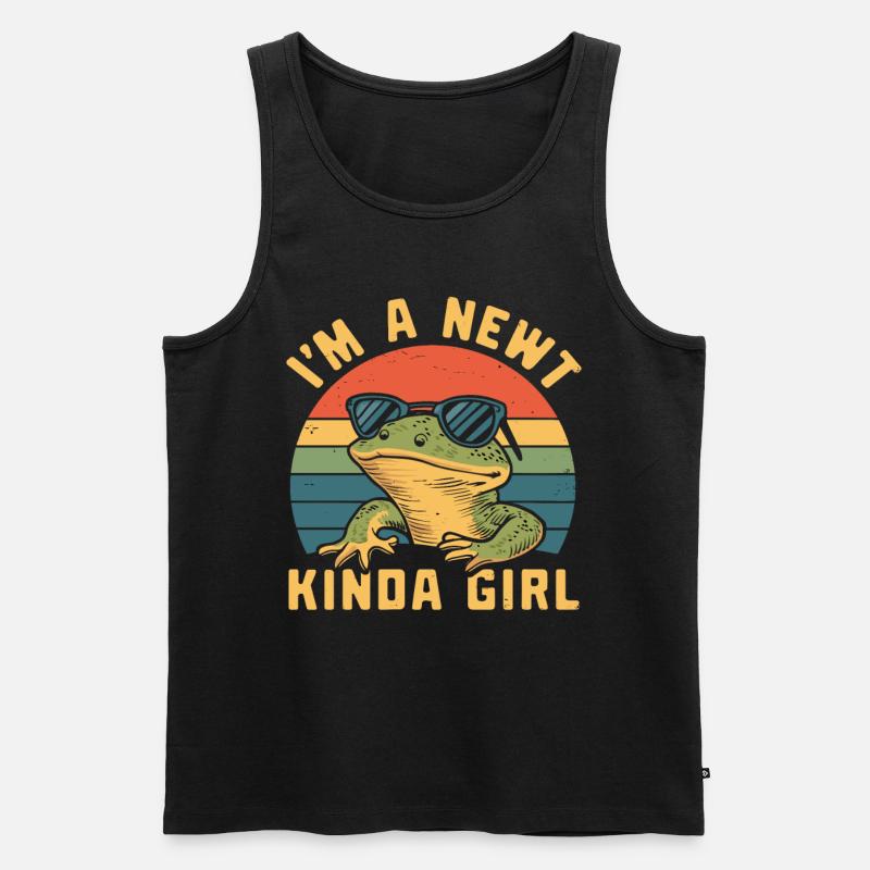 Witziger Molch Spruch - Männer Premium Bio Tank Top - Schwarz