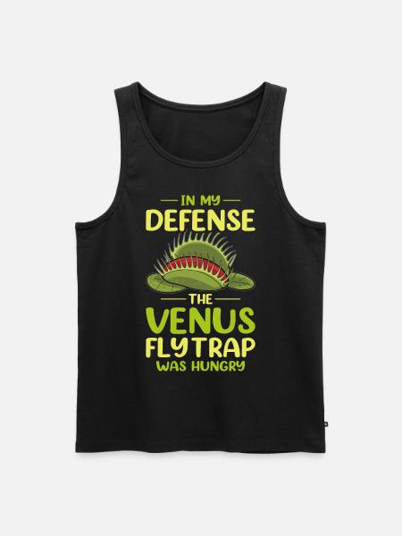 Venus Flytrap Carnivore Plant Design - Men's Premium Organic Tank Top - black