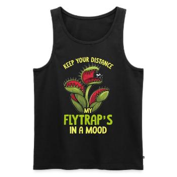 Venus Flytrap Carnivore Plant Design - Men's Premium Organic Tank Top - black - Front - Michal (187cm)
