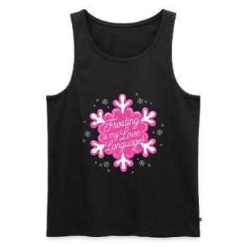 Christmas Time Cookies Gingerbread Baking - Men's Premium Organic Tank Top - black - Front - Michal (187cm)