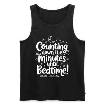 Funny Sleep Saying - Men's Premium Organic Tank Top - black - Front - Michal (187cm)