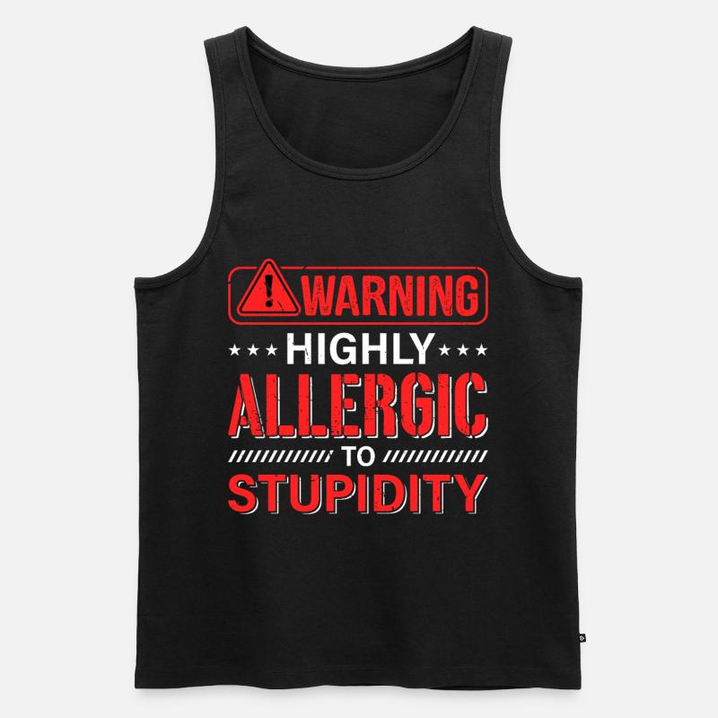 Sarkasmus Sarkastisch - Männer Premium Bio Tank Top - Schwarz