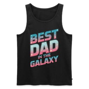 Geschenke Zum Vatertag Für Papa - Männer Premium Bio Tank Top - Schwarz - Vorne - Michal (187cm)