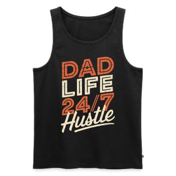 Geschenke Zum Vatertag Für Papa - Männer Premium Bio Tank Top - Schwarz - Vorne - Michal (187cm)