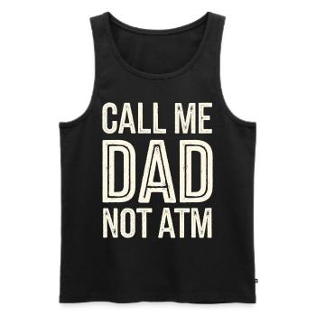 Geschenke Zum Vatertag Für Papa - Männer Premium Bio Tank Top - Schwarz - Vorne - Michal (187cm)