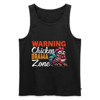 Poulets Poulets - Débardeur bio Premium Homme - noir - Devant - Michal (187cm)
