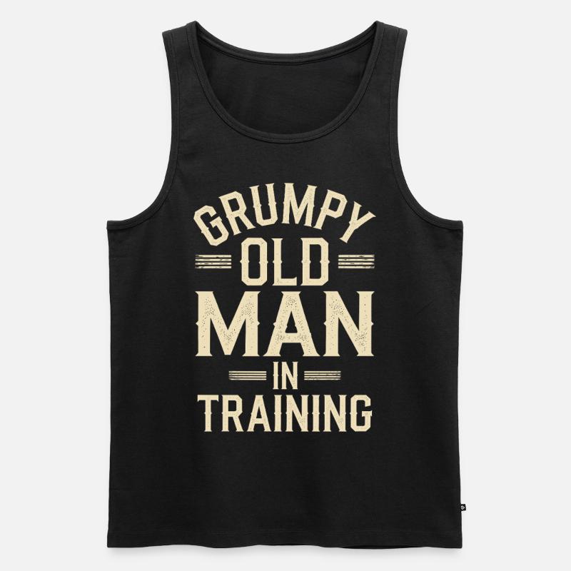 Grumpy Old Man Grumpy - Men's Premium Organic Tank Top - black