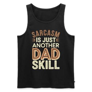 Geschenke Zum Vatertag Für Papa - Männer Premium Bio Tank Top - Schwarz - Vorne - Michal (187cm)