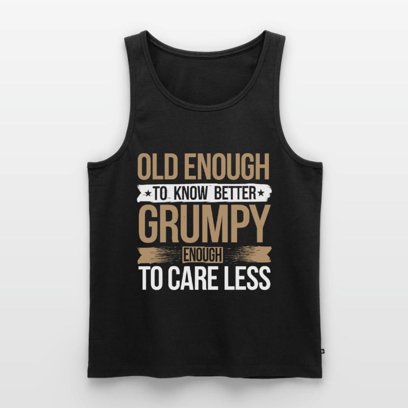 Grumpy Old Man Grumpy Men's Premium Organic Tank Top