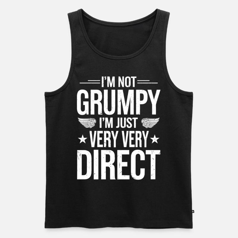 Grumpy Old Man Grumpy - Men's Premium Organic Tank Top - black