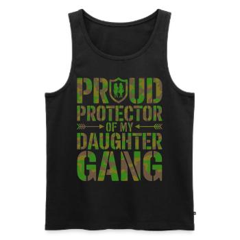 Geschenke Zum Vatertag Für Papa - Männer Premium Bio Tank Top - Schwarz - Vorne - Michal (187cm)
