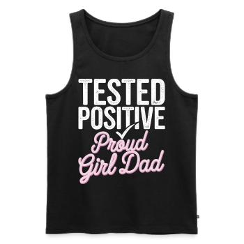 Geschenke Zum Vatertag Für Papa - Männer Premium Bio Tank Top - Schwarz - Vorne - Michal (187cm)