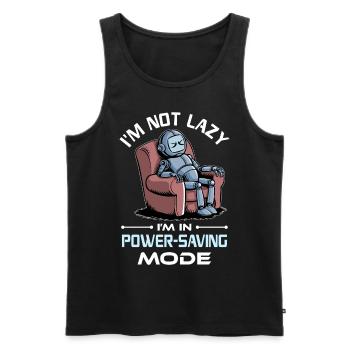 Ai Robotique Geek Tech Humour Robot - Débardeur bio Premium Homme - noir - Devant - AI Model Male 178 light (178cm)