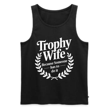 Ehefrau - Männer Premium Bio Tank Top - Schwarz - Vorne - AI Model Male 178 light (178cm)