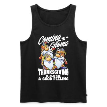 Thanksgiving Funny Dwarves Costume Autumn - Men's Premium Organic Tank Top - black - Front - Michal (187cm)