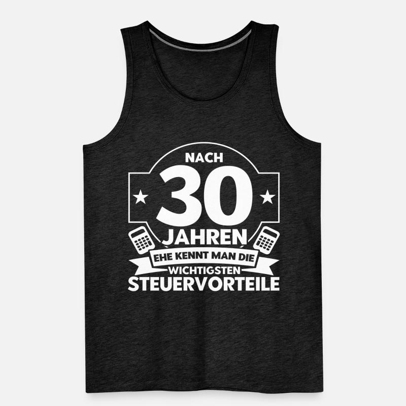 Perlenhochzeit Ehepaar 30. Hochzeitstag Geschenk Männer Premium Bio Tank Top