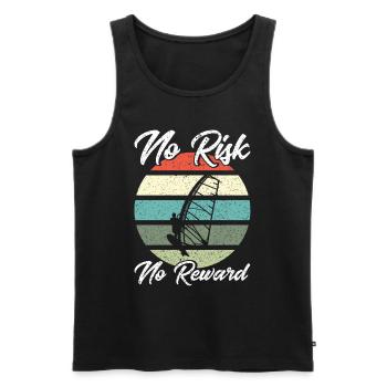 Surfer Windsurfer Windsurfen Surfen Geschenk - Männer Premium Bio Tank Top - Schwarz - Vorne - AI Model Male 178 light (178cm)