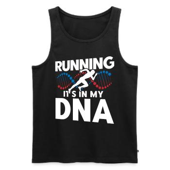 Semi-marathon Running Jogging Cadeau - Débardeur bio Premium Homme - noir - Devant - Michal (187cm)