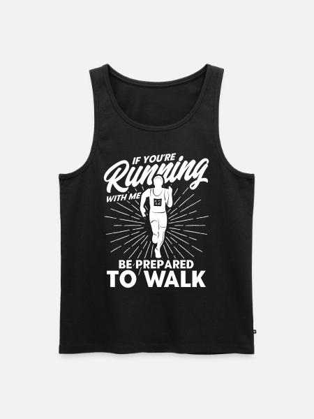 Half Marathon Jogging Running Gift - Men's Premium Organic Tank Top - black