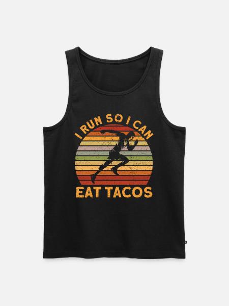 Running Half Marathon Jogging Gift - Men's Premium Organic Tank Top - black