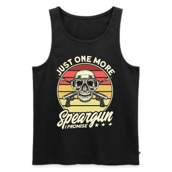 Speerfischen Freitaucher Speerfischer Fischer - Männer Premium Bio Tank Top - Schwarz - Vorne - AI Model Male 178 light (178cm)