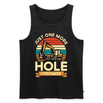 Bediener Bagger Schweres Gerät Geschenk - Männer Premium Bio Tank Top - Schwarz - Vorne - AI Model Male 178 light (178cm)