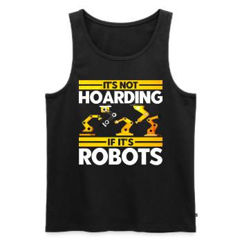 Robotics Robotics Engineer Robot Gift - Men's Premium Organic Tank Top - black - Front - AI Model Male 178 light (178cm)