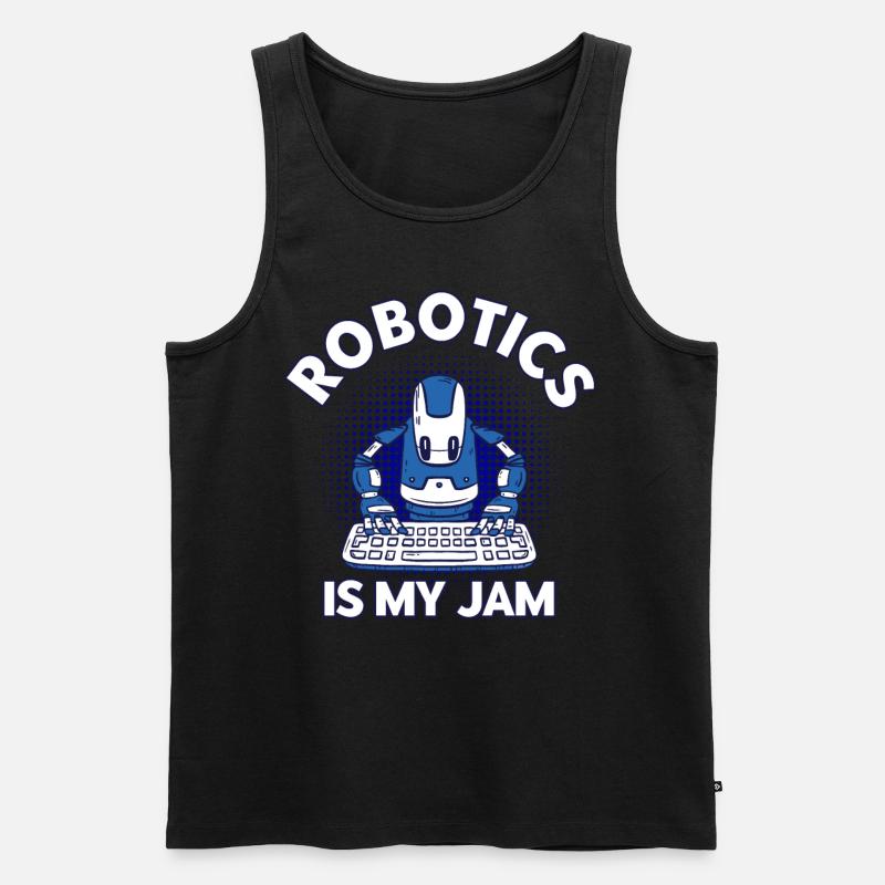 Robotics Engineer Engineer Teacher Technology - Men's Premium Organic Tank Top - black