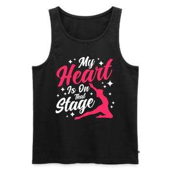 Ballet Dance Ballerina Ballet Dance Gift - Men's Premium Organic Tank Top - black - Front - AI Model Male 178 light (178cm)