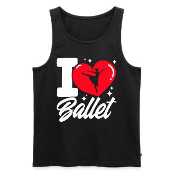 Ballet Dancer Ballet Dance Ballet Girls - Men's Premium Organic Tank Top - black - Front - AI Model Male 178 light (178cm)